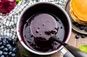 Selfmade Blueberry Syrup